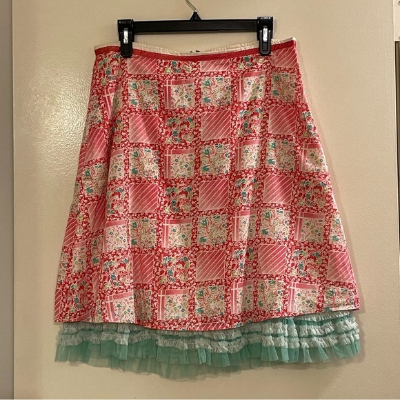SNAK by ANTHROPOLOGIE Patchwork Floral Skirt - Picture 1 of 4